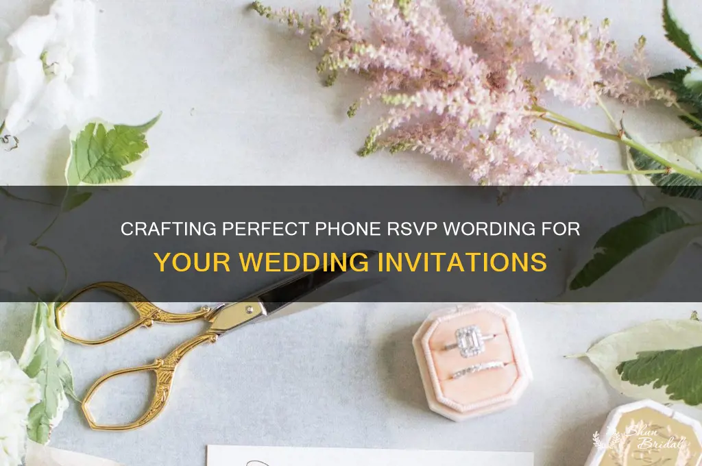 how to word rsvp cards for wedding by phone