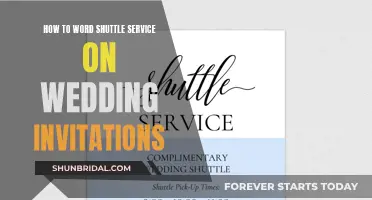 Phrasing Wedding Shuttle Service Invites: A Guide