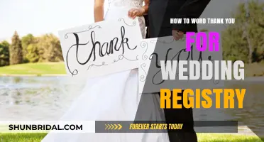 Expressing Gratitude: Wedding Registry Thank You Notes