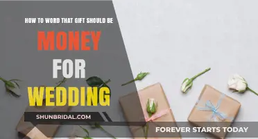 Cash Preferred: Polite Wording for Wedding Gifts of Money