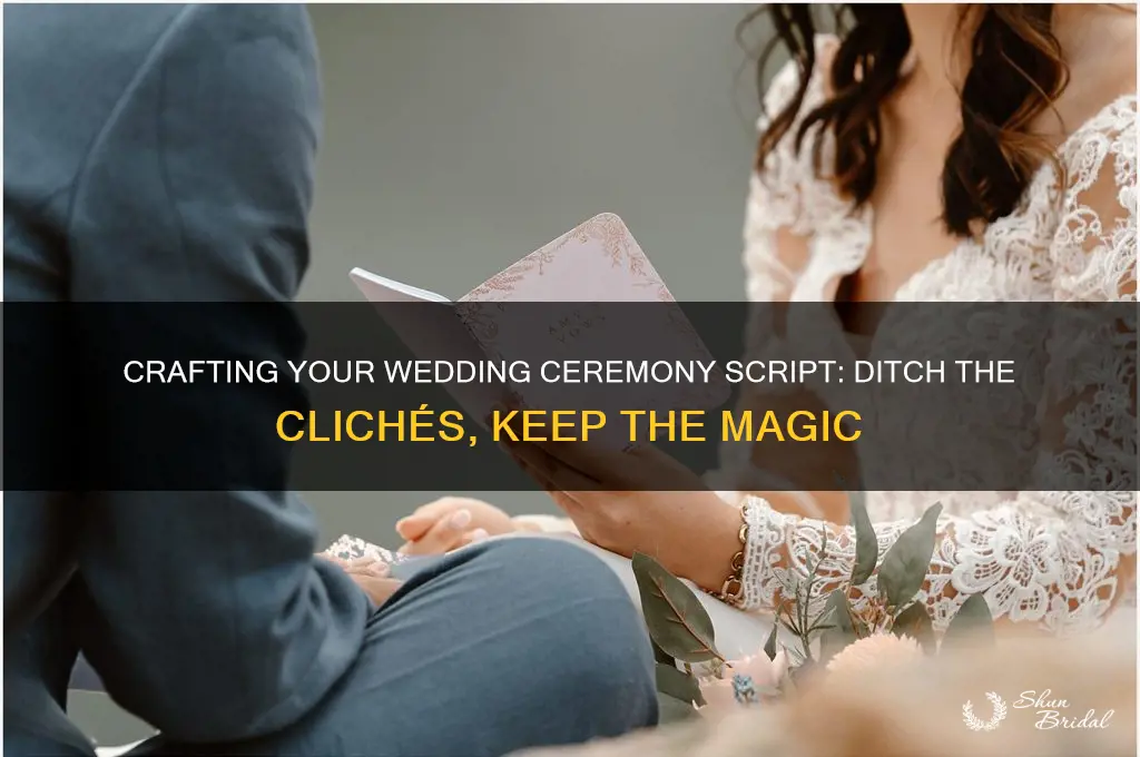 how to word the ceremony bullshit for your wedding program