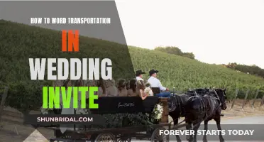 Wedding Invite Wording: Transport Logistics for Guests