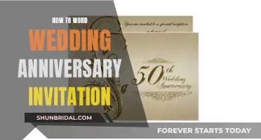 Wording Wedding Anniversary Invites: Tips for Formality