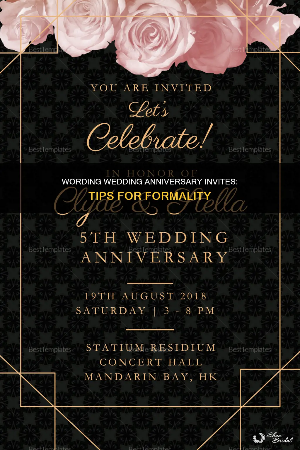 how to word wedding anniversary invitation