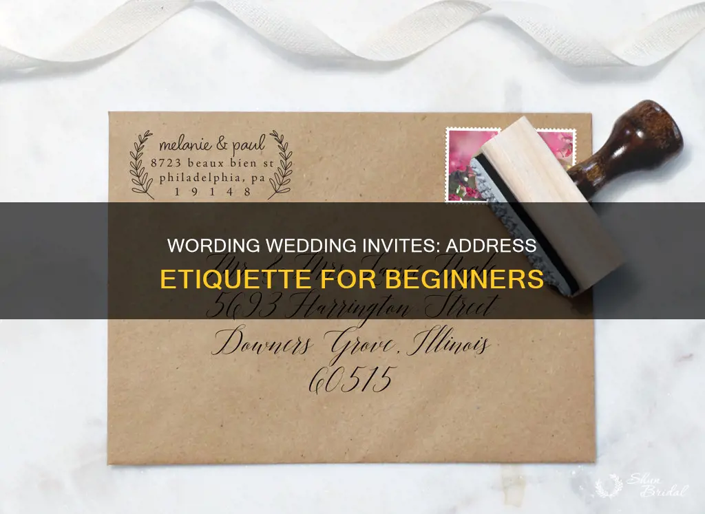 how to word wedding invitations addresses