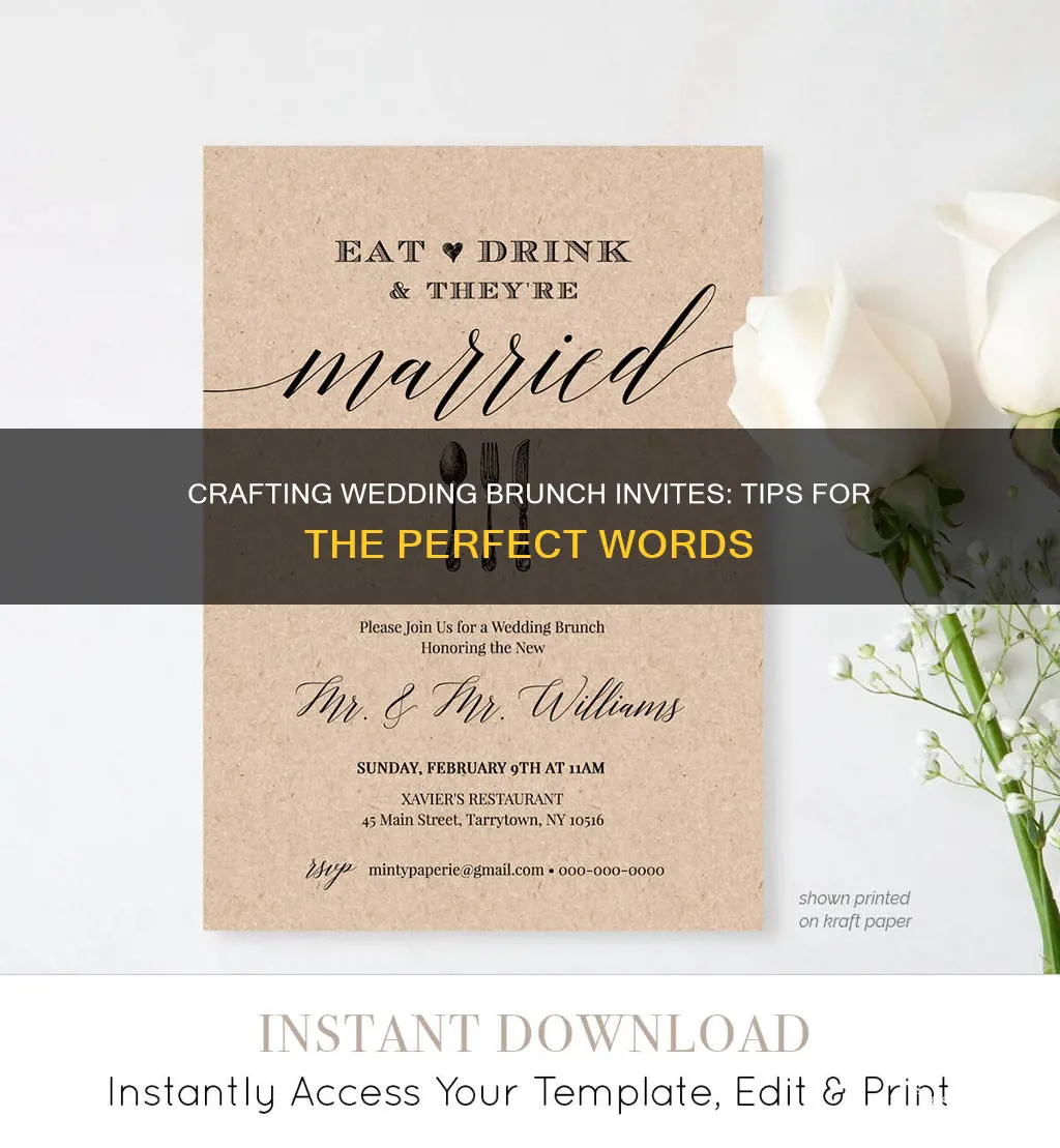 how to word wedding invitations brunch wedding