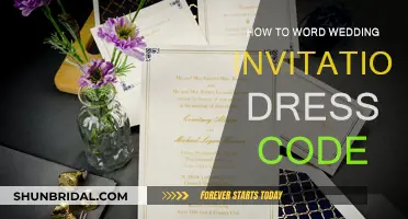 Guide to Wording Wedding Invites: Dress Code Edition
