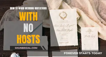 Wedding Invitation Wording: No Host, No Problem