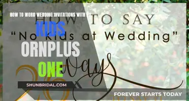 Wording Wedding Invites: No Kids, No Plus Ones