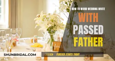 Honoring a Passed Father in Your Wedding Invitation