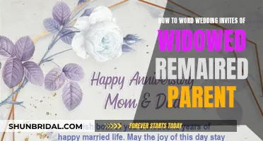 Wording Wedding Invites for Remarried Parents: A Guide