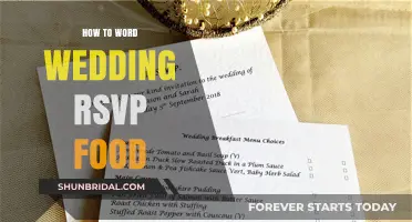 Guide to Wording Wedding RSVPs for Food