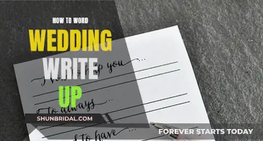 Crafting the Perfect Wedding Write-Up: A Guide to Elegant and Meaningful Wording