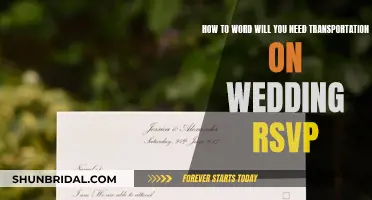 Guide to Wording Transportation Needs on Wedding RSVPs