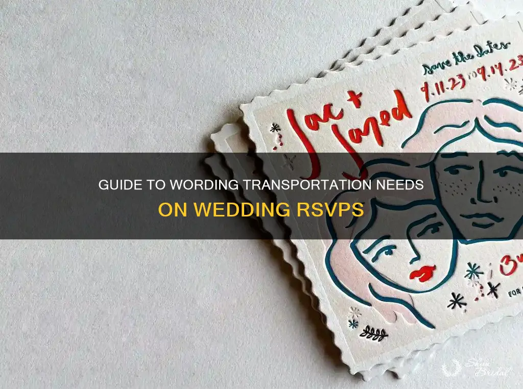 how to word will you need transportation on wedding rsvp