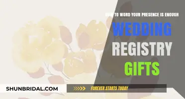 Your Presence is Enough: Crafting Thoughtful Wedding Registry Wording