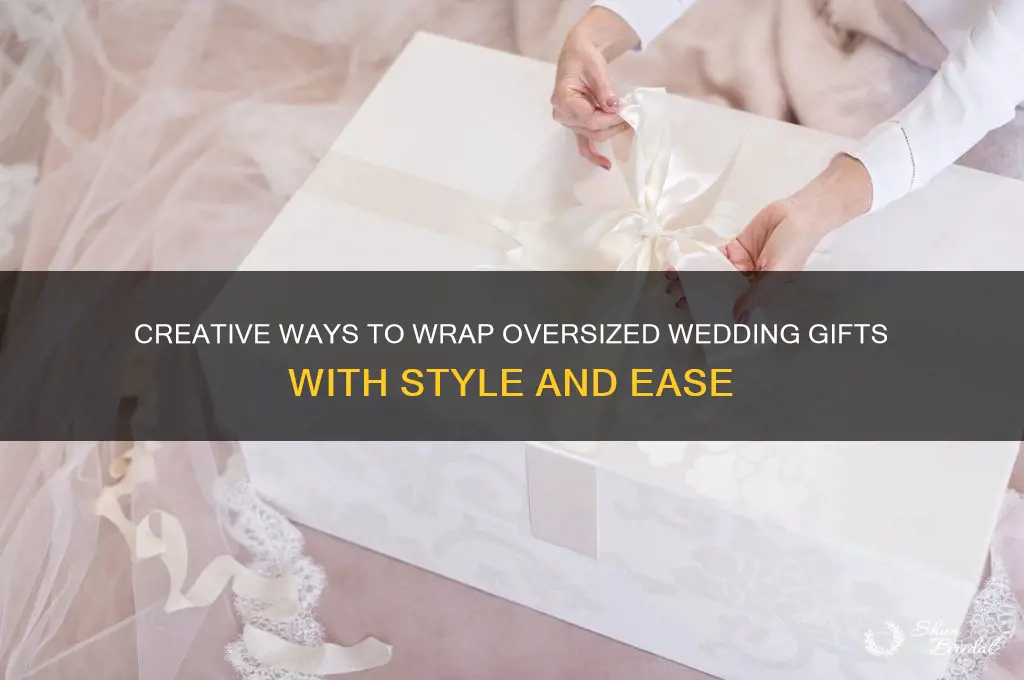 how to wrap a big wedding gift