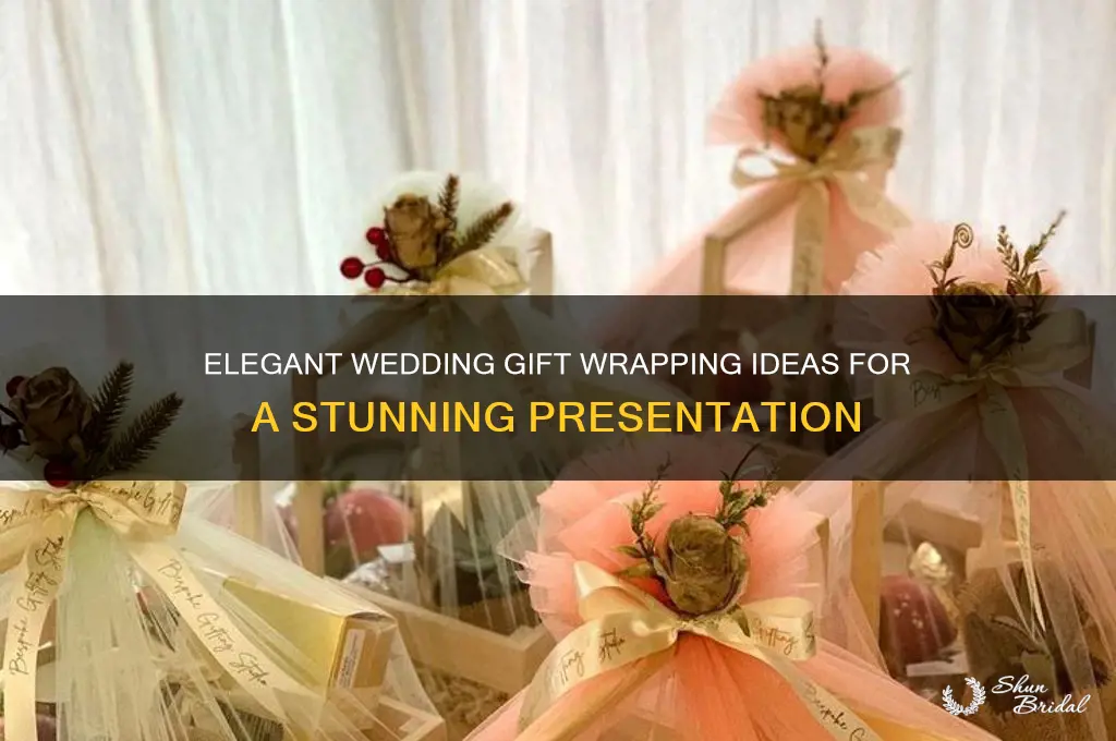 how to wrap a pretty wedding gift