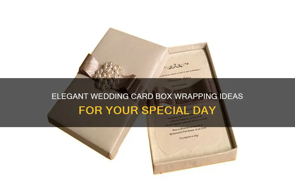 how to wrap a wedding card box