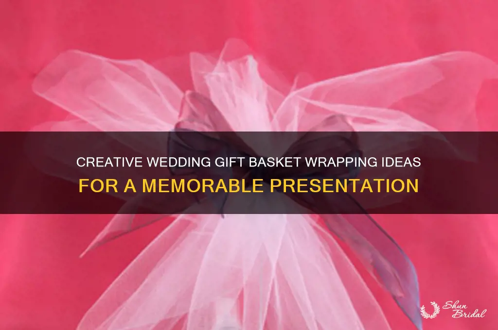 how to wrap a wedding gift basket