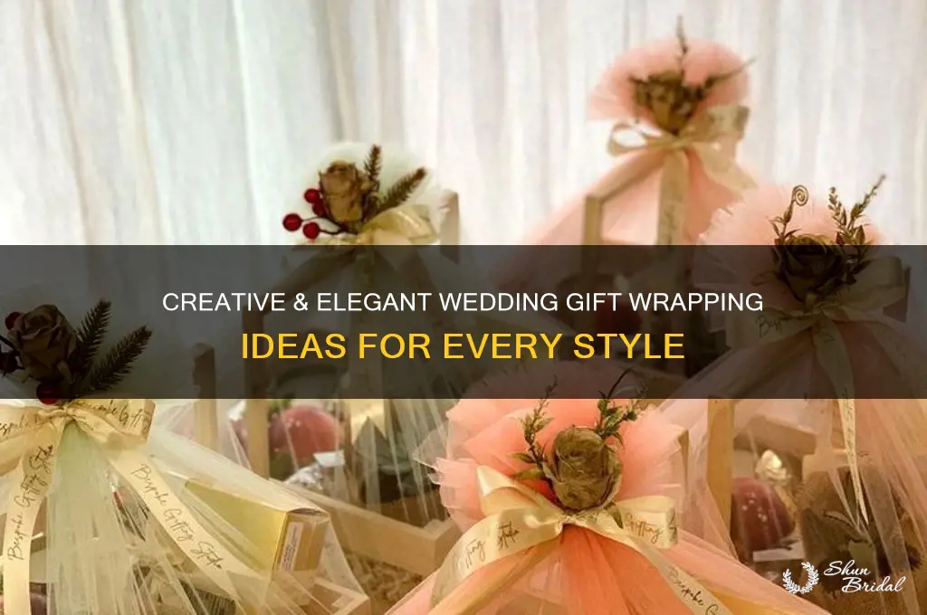 how to wrap a wedding gift ideas