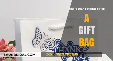 Elegant Wedding Gift Wrapping: Simple Steps Using a Gift Bag