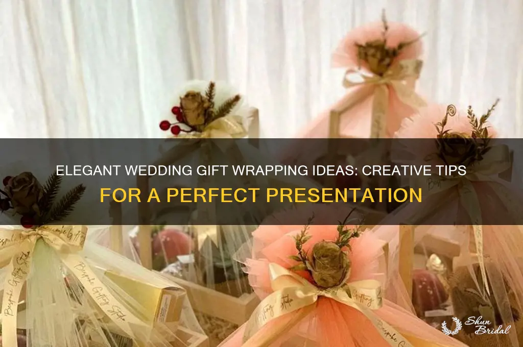 how to wrap a wedding gift