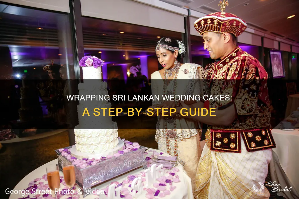 how to wrap sri lankan wedding cake