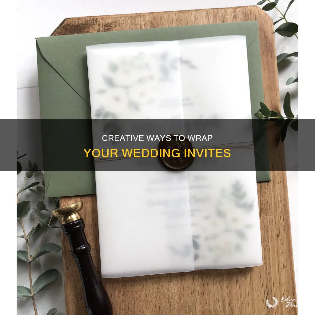 how to wrap wedding invitations