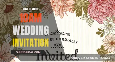 Crafting a Warm Wedding Invitation for a 10 a.m. Ceremony