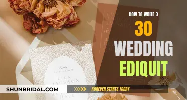 Writing the Perfect Wedding Etiquette: A 3-Step, 30-Minute Guide