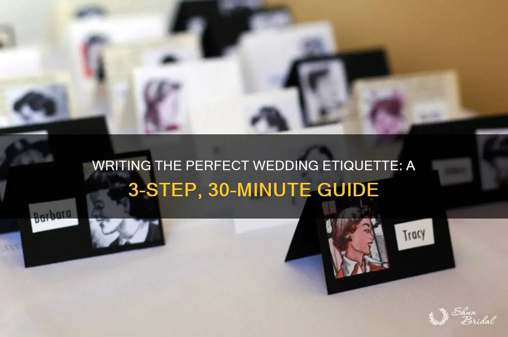 how to write 3 30 wedding ediquit