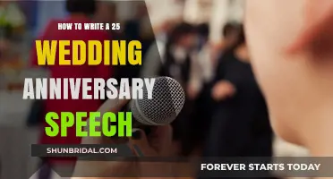 Crafting a Heartfelt 25th Wedding Anniversary Speech: Tips and Ideas