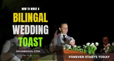 Bilingual Wedding Toast: Crafting a Heartfelt Speech for a Cross-Cultural Celebration