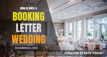 The Art of Securing Your Dream Wedding Venue: Crafting an Effective Booking Letter