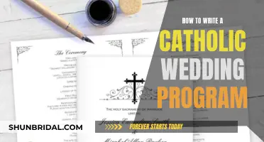 The Ultimate Guide to Crafting a Catholic Wedding Program