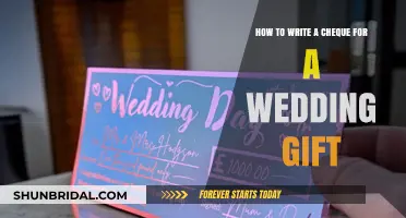 Elegant Cheque Writing Tips for the Perfect Wedding Gift
