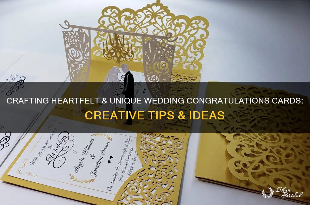 how to write a creative wedding congradutions card
