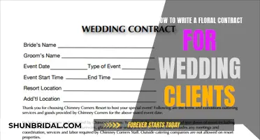 Floral Contracts for Wedding Bliss: A Guide to Writing Clear and Concise Agreements