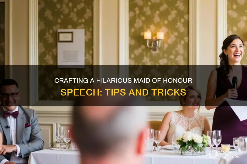 how to write a funny maid of honour speech
