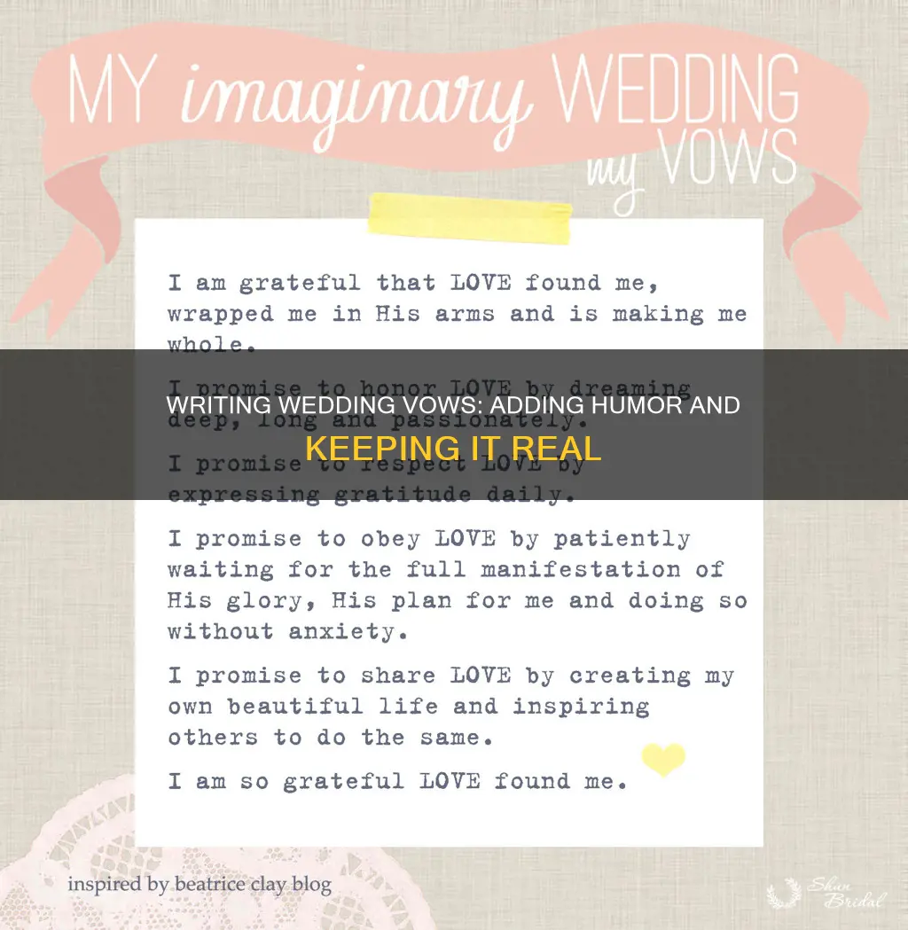 how to write a funny wedding vow