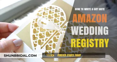 Crafting the Perfect Gift Note for Your Amazon Wedding Registry