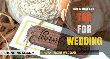 Crafting the Perfect Wedding Gift Tag: Tips and Ideas