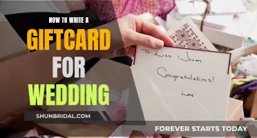 Crafting the Perfect Wedding Gift Card Message