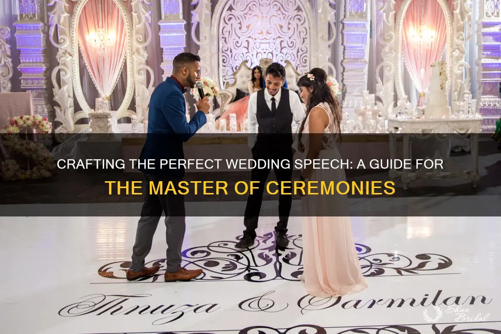 how to write a good mc speech for a wedding