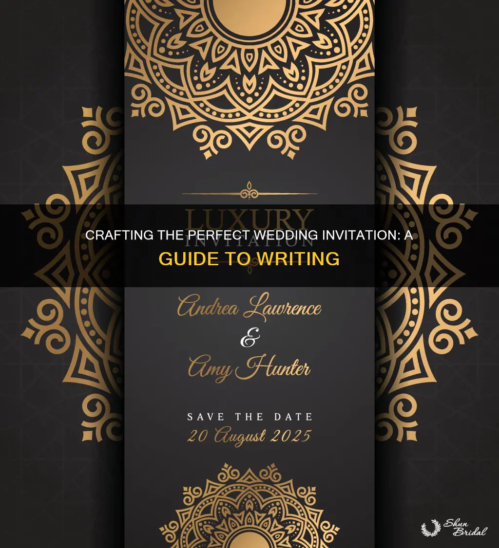 how to write a good wedding invitation card