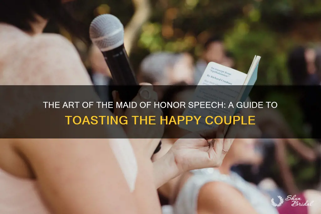 how to write a good wedding speech maid of honour