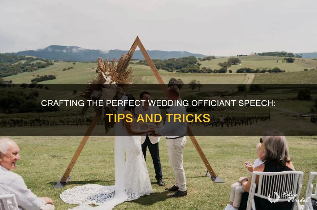 how to write a great wedding officiation speach