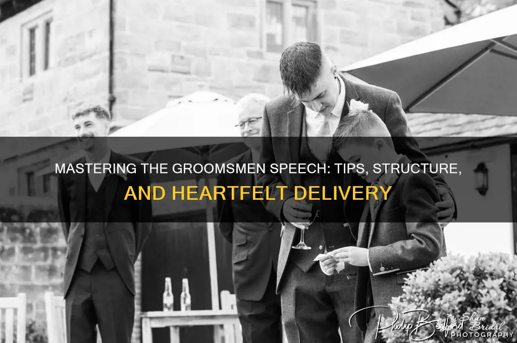 how to write a groomsmen speech