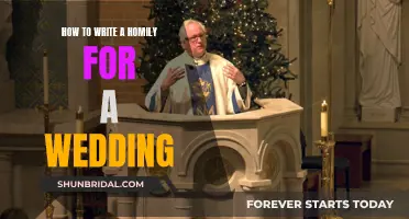 Crafting a Heartfelt Wedding Homily: A Guide for Officiants